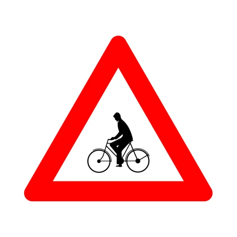 Bord A25 — Fietsers kruisen