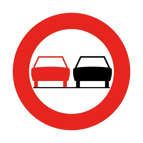 Bord C35 — Verboden in te halen